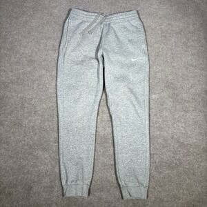 Nike Sportswear Club Fleece Sweatpants Mens S Gray Tapered Jogger Embroidered
